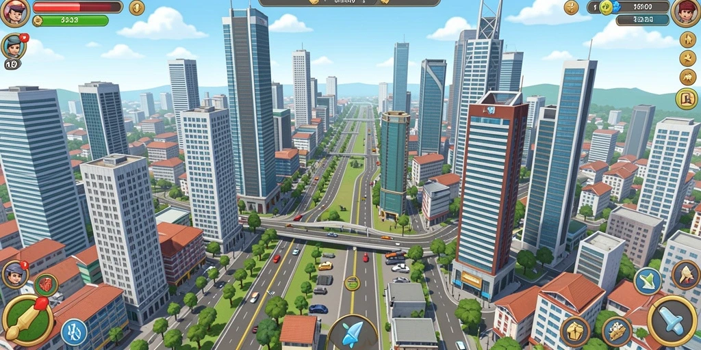 Screenshot menggambarkan grafis yang memukau dan gameplay.