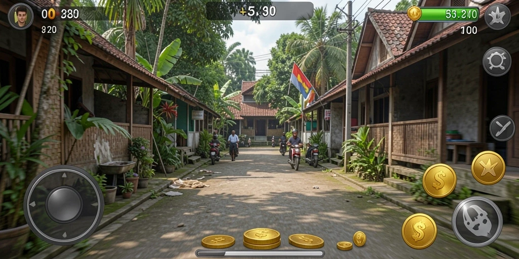 Berbagai tantangan menarik di setiap level.